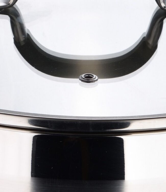 Midnight RVS Soeppan met  Deksel - Inductie - 28cm - 9.5L