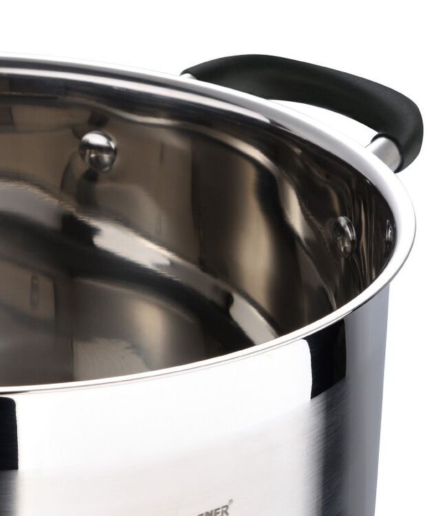 Midnight RVS Soeppan met  Deksel - Inductie - 28cm - 9.5L