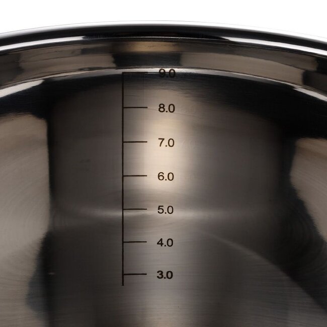 Bergner Midnight Edelstahl-Suppentopf mit Deckel - Induktion - 28 cm - 9,5 L