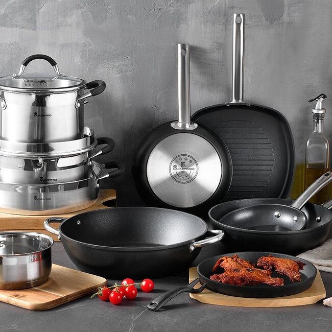 Wokpan - Inductie - 28 x 7.2 cm - Foodies Collection