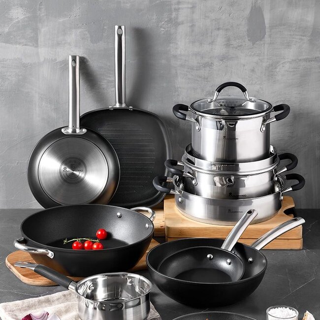 Wokpan - Inductie - 28 x 7.2 cm - Foodies Collection
