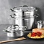 Midnight RVS Kookpan met  Deksel - Inductie - 20cm - 2.3L