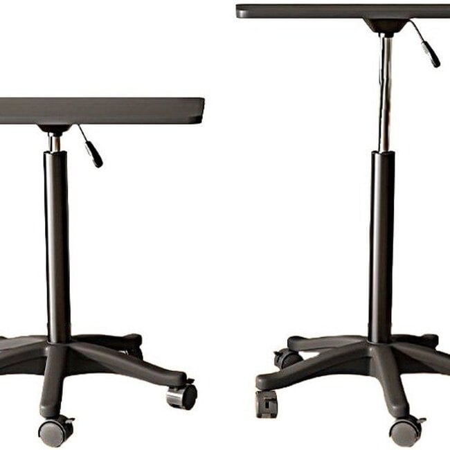 Ceruzo Side table - Height Adjustable - Gas spring - Black