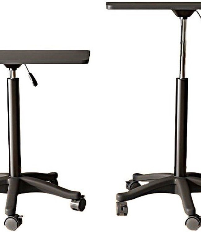 Bijzettafel - Hoogte Verstelbaar - Gasveer - Zwart