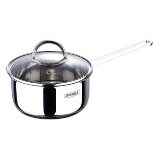 Pyrex Sauspan met Deksel – Ø16 cm