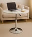 Side Table – Tea Table – Oval – Height Adjustable – Swiveling – White