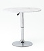Side Table – Tea Table – Oval – Height Adjustable – Swiveling – White