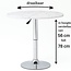 Side Table – Tea Table – Oval – Height Adjustable – Swiveling – White