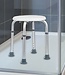 Shower Stool – Height Adjustable – Aluminum and Plastic – Anti-Slip Feet