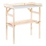 Houten Oppottafel – Met Zinken Blad en Onderschap
