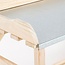 Houten Oppottafel – Met Zinken Blad en Onderschap