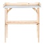 Houten Oppottafel – Met Zinken Blad en Onderschap