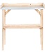 Wooden Potting Table –  With Zinc Top and Bottom Shelf