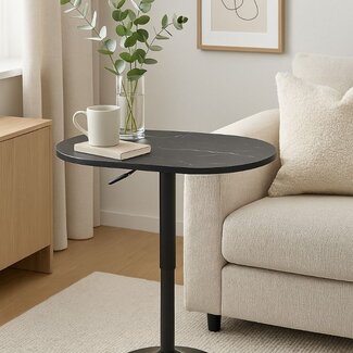 Ceruzo Side Table / Tea Table – Oval – Black