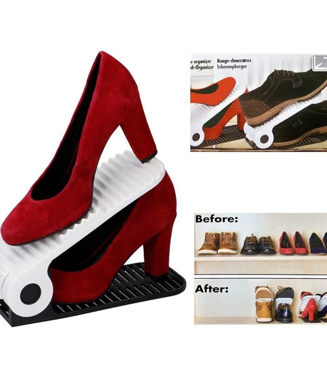 Schoenen Organizers – Set van 2 Verstelbare Schoenhouders