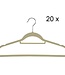 Kledinghangers – Set van 20 – Vilt – Beige