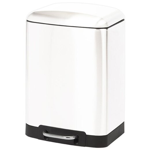 Duett Pedal Bin - 6 Liters - White - Metal