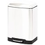 Duett Pedal Bin – 6 Liters – White – Metal