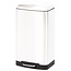 Duett Pedaalemmer – 20 Liter – Wit – Metaal