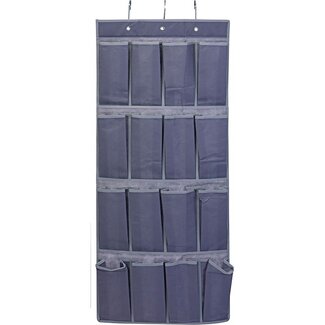 Storage Solutions Türorganizer mit 16 Fächern - Dunkelgrau/Graublau
