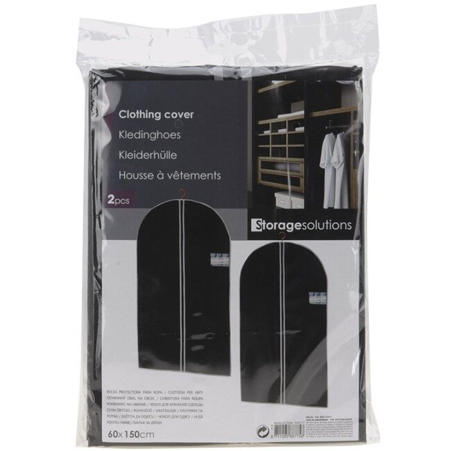 Garment Bags with Zipper and Viewing Window – Set of 2