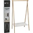 Trends4You Houten Kledingrek met Stoffen Plank