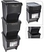 Stackable Waste Sorting Bins – Plastic – Set of 3 x 22 Liters