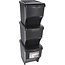 Stackable Waste Sorting Bins – Plastic – Set of 3 x 22 Liters