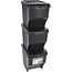Waste separation bins - Stackable - Plastic - Set of 3 × 22 Liters