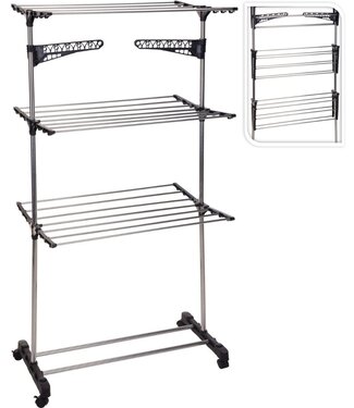 Storage Solutions Drying Rack Tower – White – Foldable