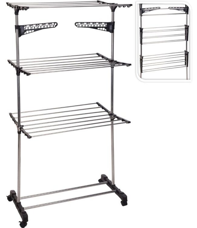 Drying Rack Tower – White – Foldable – 17 Meters Drying Length