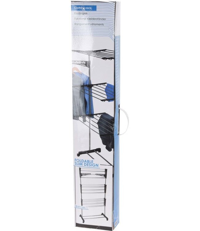 Drying Rack Tower – White – Foldable – 17 Meters Drying Length