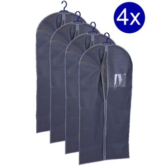 Garment Bag with Zipper – Grey – Set of 4