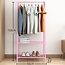 Kledingrek met Schoenenrek – Metaal – Pink