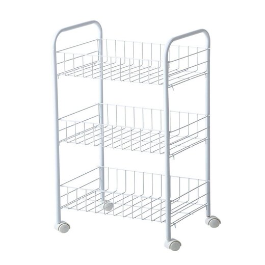 Ceruzo Keukentrolley – op Wieltjes – Wit