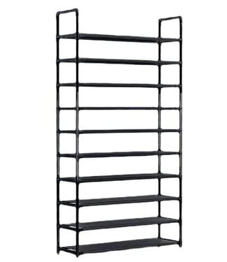 Ceruzo Schoenenrek XXL – 10 Laags – Zwart