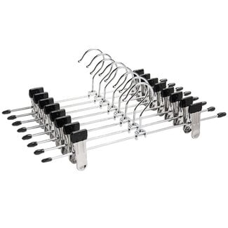 Ceruzo Set of 20 Clothes Hangers with Clip - Adjustable - Manganese Steel