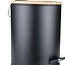 Soft Close Trash Can with Foot Pedal – Bamboo Lid – 5 Liters