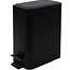 Trash Can - Black - 5 Liter Pedal Bin with Foot Pedal