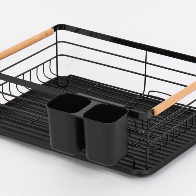 Ceruzo Dishwashing rack with drip tray and cutlery holder