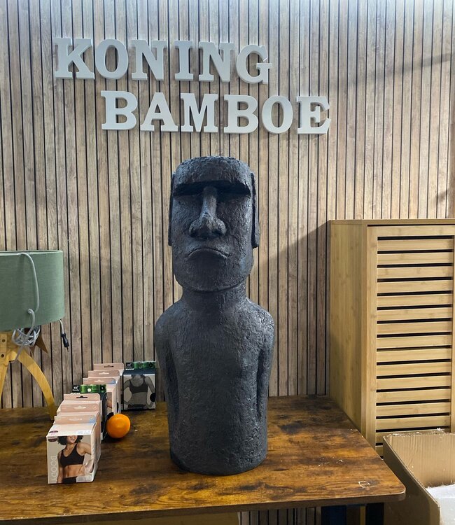 Moai Easter Island Statue - 34x26x80cm - Gray