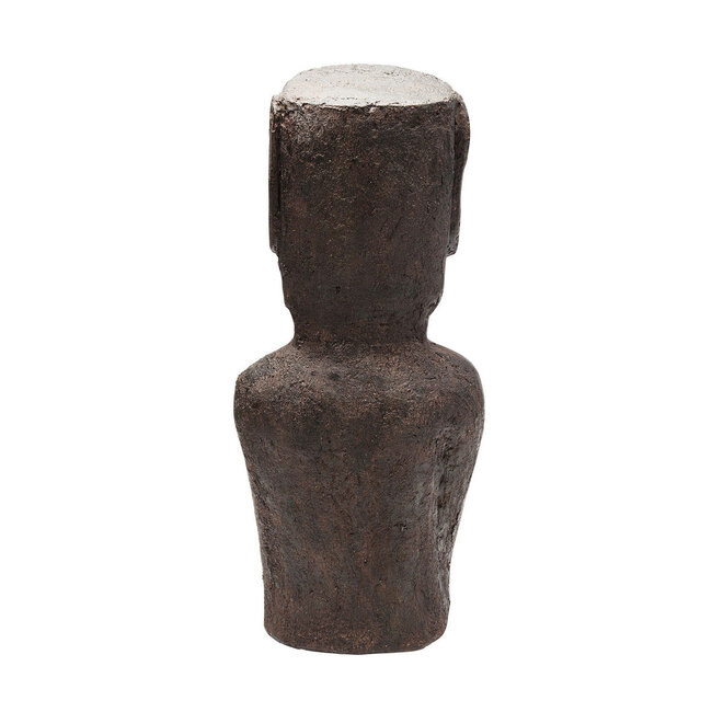 Moai Paaseiland Beeld - 34x26x80cm - Grijs