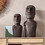Moai Paaseiland Beeld - 34x26x80cm - Grijs