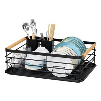 Ceruzo Dishwashing rack with drip tray and cutlery holder