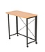 Wall Table – Folding Tabletop – Black Frame – With Wheels
