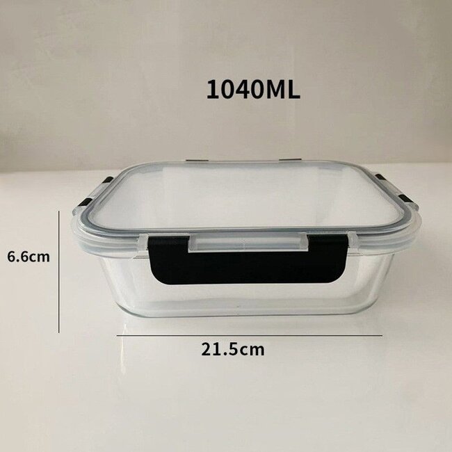 Meal Prep Containers – 5-Pack – Glass Food Storage – Airtight & Leakproof