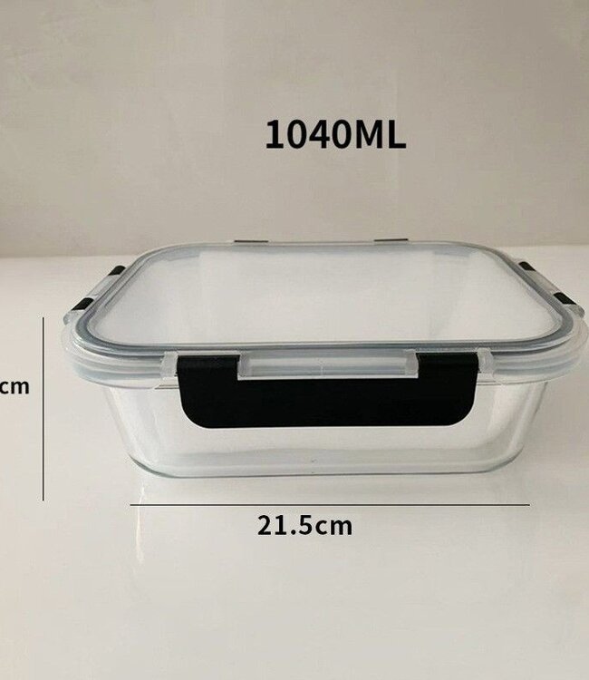 Meal Prep Containers – 5-Pack – Glass Food Storage – Airtight & Leakproof