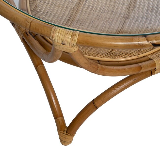 Rattan Side Table - Farah - D90 cm