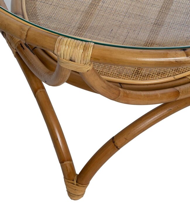 Rotan Bijzettafel - Farah  - D90 cm