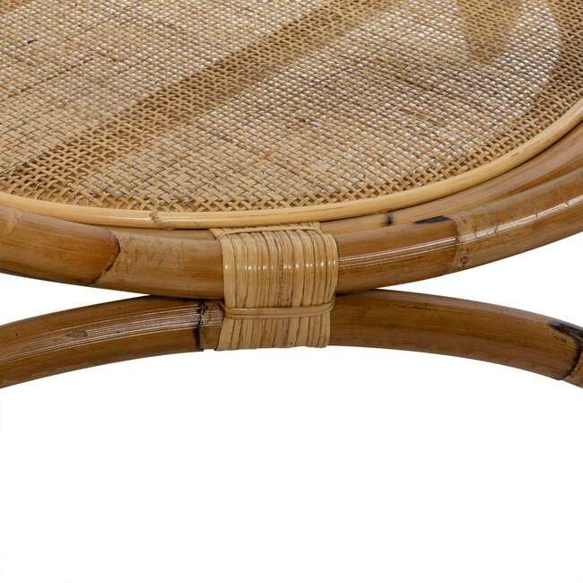 Rattan Side Table - Farah - D90 cm